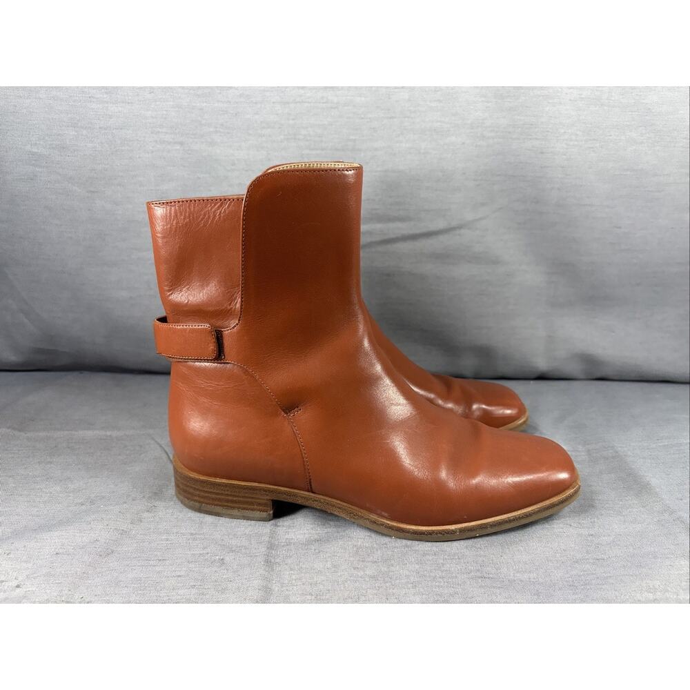 Via Spiga Vaughan Brown Leather Boots Size 7.5